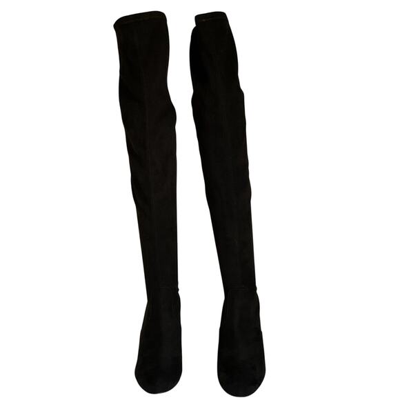 Steve Madden Over the Knee Thigh High Boots Women’s 7.5 Almond Toe Mid Heel - Picture 2 of 11